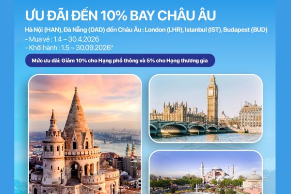 Asiana Airlines khuyến m&atilde;i th&aacute;ng 4/2026: Bay H&agrave;n, Nhật, Ch&acirc;u &Acirc;u từ 301 USD