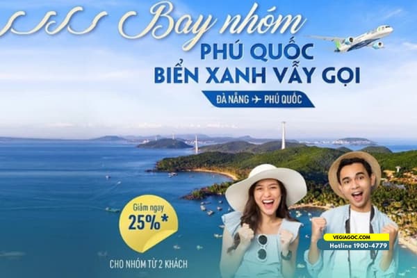 Bamboo Airways giảm giá ưu đãi vé bay nhóm đi Phú Quốc