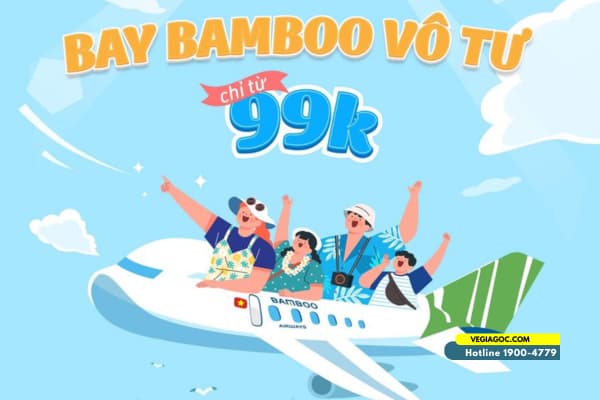 Bamboo Airways Khuyến Mãi 99K Vé Máy Bay Nội Địa