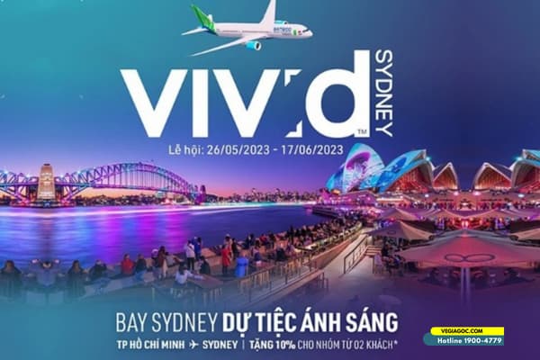 Bamboo Airways ưu đãi giảm 10% giá vé bay Úc theo nhóm