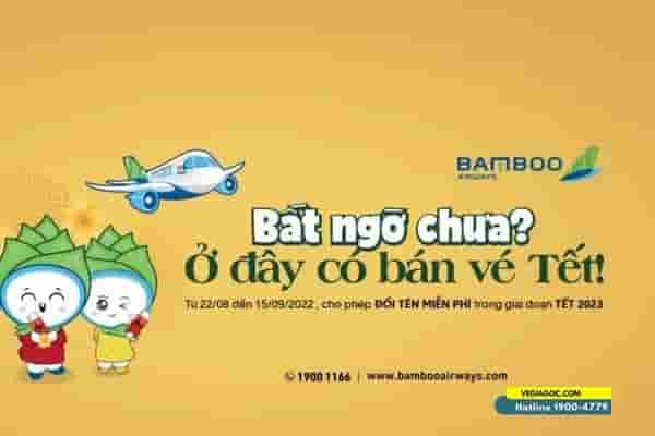 BAMBOO AIRWAYS MỞ BÁN VÉ TẾT NGUYÊN ĐÁN QUÝ MÃO