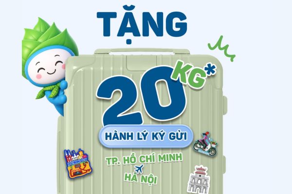 Bamboo Airways Tặng 20kg H&agrave;nh L&yacute; K&yacute; Gửi Cho Chặng TP.HCM &ndash; H&agrave; Nội