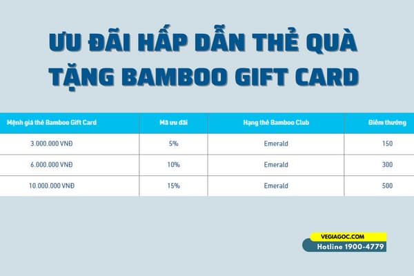 Bamboo Airways tặng quà bao la ưu đãi vô giá