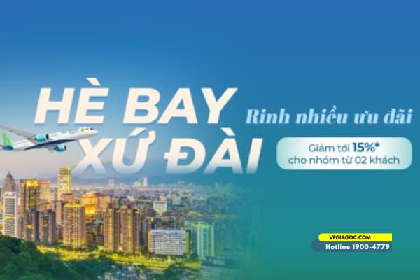 Bamboo Airways Ưu Đãi Chặng Bay Hà Nội Đi Đài Bắc Chỉ 670.000 VND