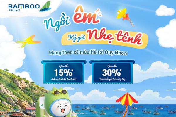 Bamboo Airways Ưu Đ&atilde;i H&agrave;nh L&yacute; Cực Hot Cho H&agrave;nh Tr&igrave;nh Quy Nhơn