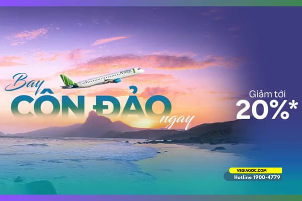 Bamboo Airways Ưu Đãi 20% Vé Máy Bay Đi Côn Đảo Tháng Hè