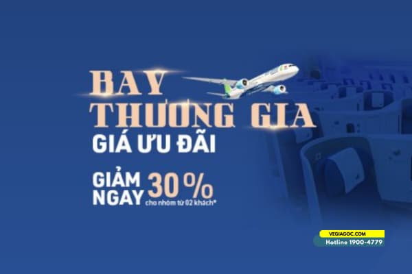 Bamboo Airways ưu đãi vé máy bay thương gia