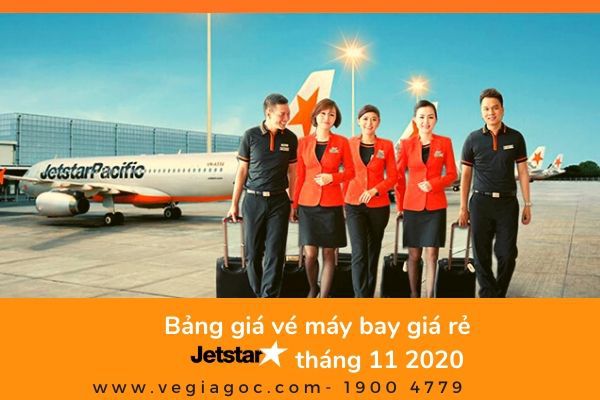 Bảng giá vé máy bay giá rẻ tháng 11 2020 Jetstar