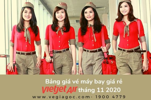 Bảng giá vé máy bay giá rẻ tháng 11 2020 Vietjet