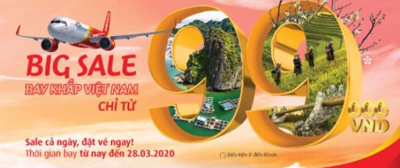 Bảng giá vé máy bay giá rẻ tháng 11 2020 Vietjet