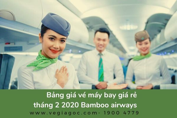 Bảng giá vé máy bay tháng 2 bamboo airways