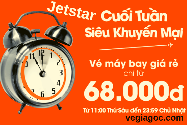 Bảng giá vé máy bay Jetstar tháng 5 2019