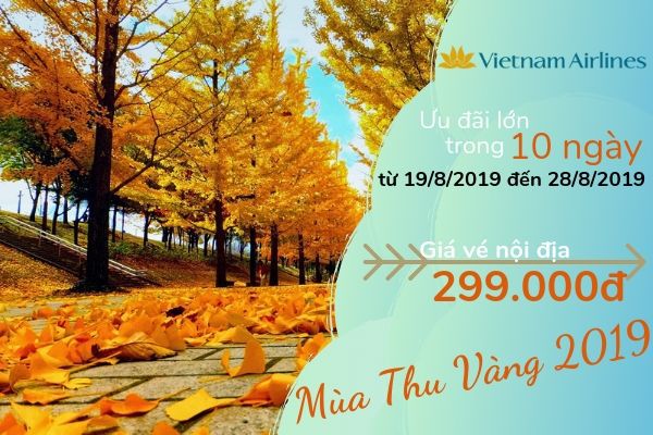 Bảng giá vé máy bay tháng 1 Vietnam Airlines