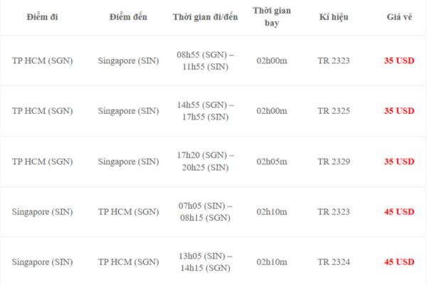 Bay Cao Cùng Scoot Air Từ Việt Nam Đến Singapore