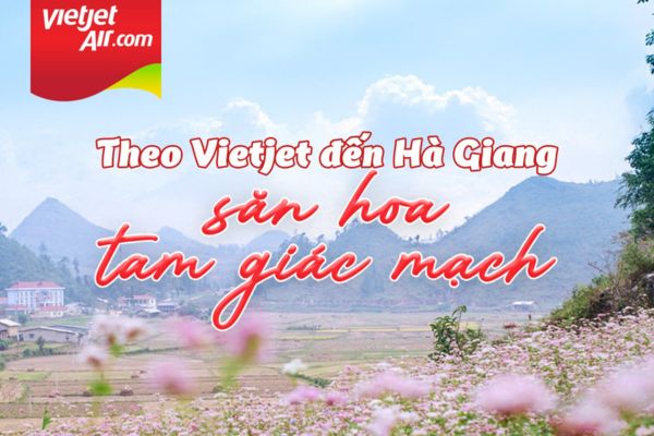 Bay cùng Vietjet chạm mùa hoa Tam Giác Mạch rực rỡ tại Hà Giang