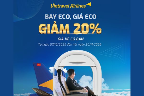 Bay Eco, Giá Hời khám phá Việt Nam cùng Vietravel Airlines