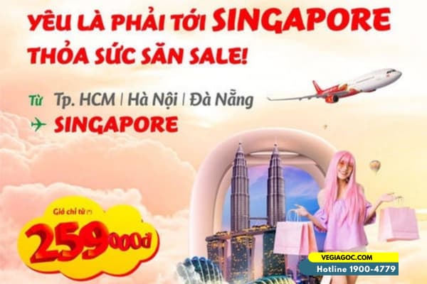 Bay Singapore Không Lo Về Giá Cùng Vietjet Air Chỉ Từ 259K