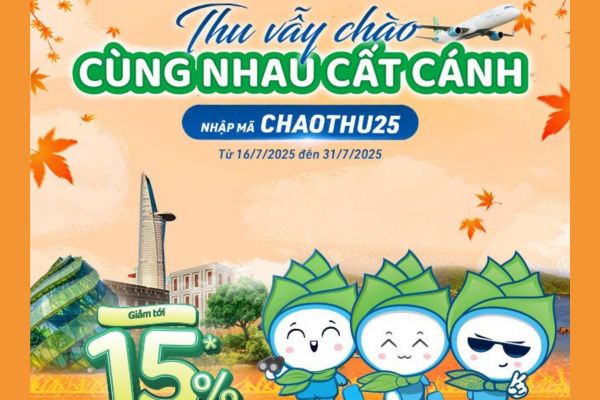 Bay thu rộn ràng nhận ưu đãi hấp dẫn từ Bamboo Airways
