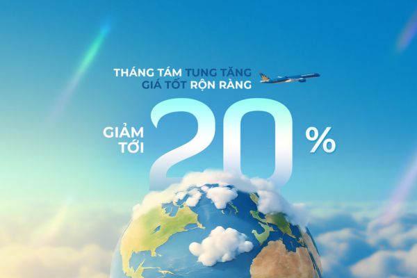 Bay về Việt Nam tháng 8 cùng Vietnam Airlines