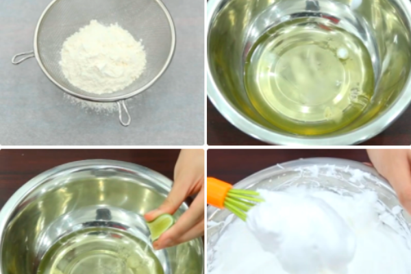 Cách làm bánh bông lan bằng nồi cơm điện thơm ngon sánh mịn tại nhà