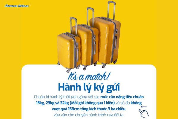 Cập Nhật Phí Mua Thêm Một Kiện Hành Lý Ký Gửi Vietravel Airlines