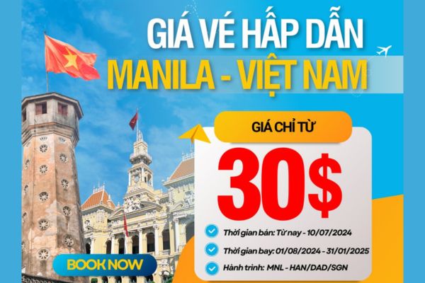 Cebu Pacific Vé Máy Bay Từ Manila Đến Việt Nam Chỉ Từ 30 USD