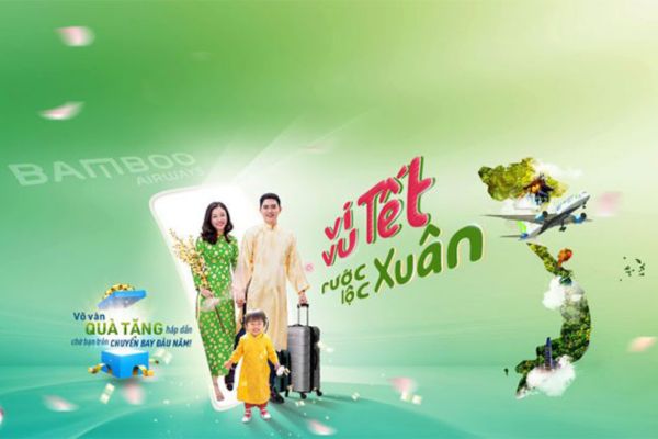 Chào năm mới rực rỡ - Bamboo Airways giảm 15% vé bay du xuân