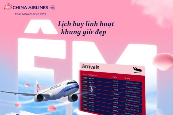 China Airlines ưu đãi 10% cho hành trình bay đến Đài Loan