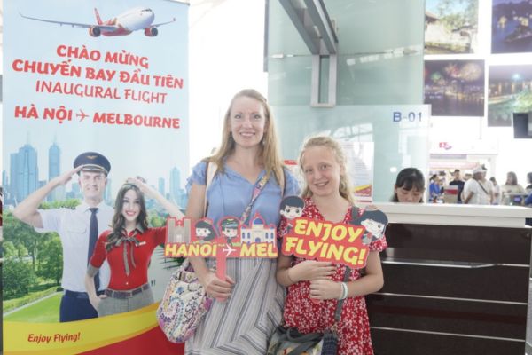 Chuyến Bay Thẳng Đầu Tiên Từ Hà Nội Tới Melbourne Của VietJet