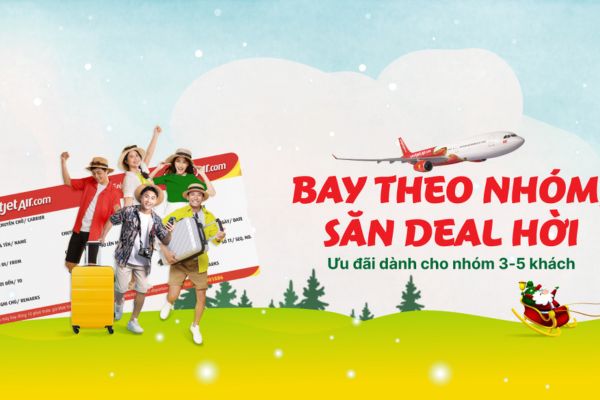 Cùng bạn bè vi vu – Nhận ngay deal bay siêu hời từ Vietjet