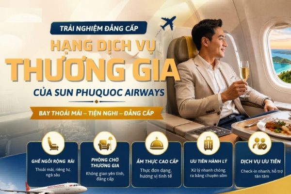 Đ&atilde;i ngộ v&eacute; thương gia Sun PhuQuoc: Trải nghiệm bay c&oacute; g&igrave; kh&aacute;c biệt?