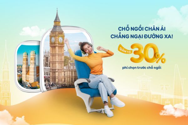 Đặt chỗ trước tiết kiệm hơn Vietnam Airlines ưu đãi đến 30%