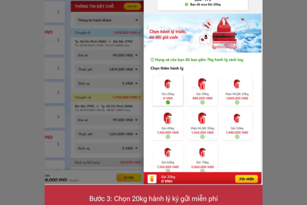 Đặt vé Vietjet, nhận ngay 20kg hành lý miễn phí đến Đài Loan & Úc