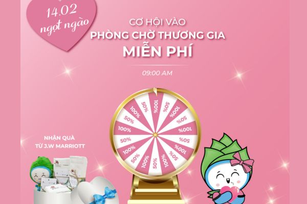 Deal ngọt ngào Valentine Giảm 22% vé bay Bamboo Airways