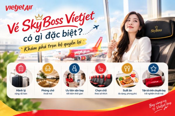Điều gì khiến vé SkyBoss Vietjet được nhiều hành khách quan tâm?