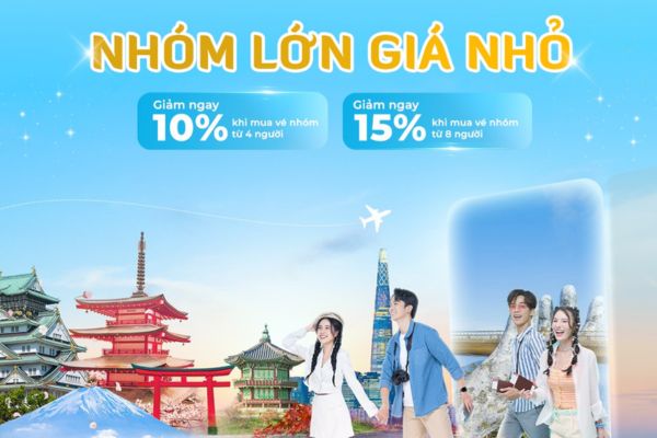 Du Lịch Càng Đông Càng Tiết Kiệm Cùng Vietnam Airlines