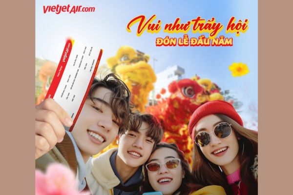 Du xuân rộn ràng, săn vé Vietjet 0Đ liền tay