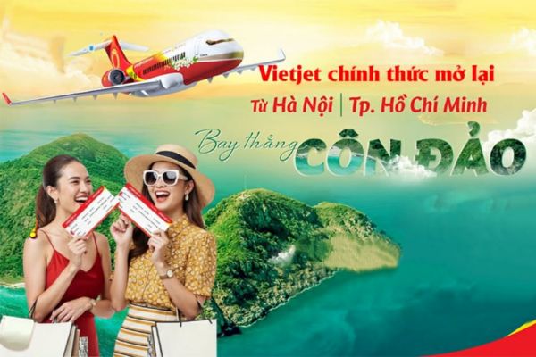 Đường bay thẳng Vietjet Air đi Côn Đảo chính thức khai thác trở lại