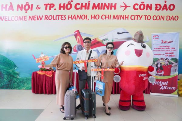Đường bay thẳng Vietjet Air đi C&ocirc;n Đảo ch&iacute;nh thức khai th&aacute;c trở lại
