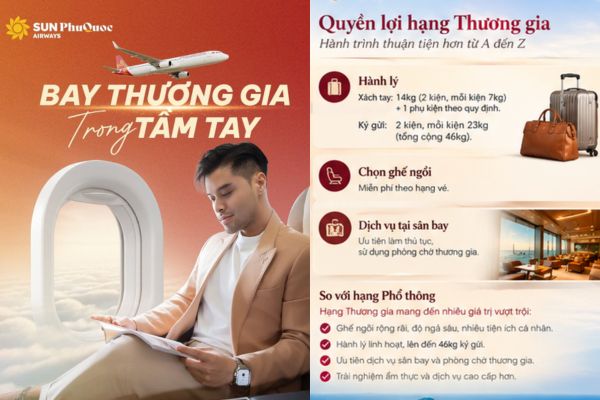 Ghế thương gia Sun PhuQuoc Airways c&oacute; g&igrave; đặc biệt?