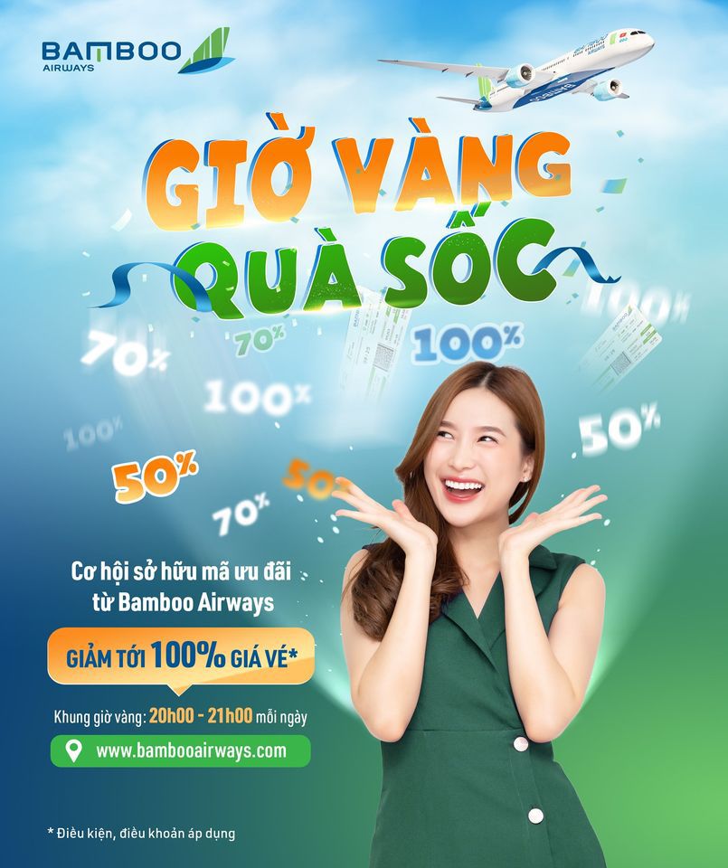 Giờ vàng quà sốc cùng Bamboo Airways