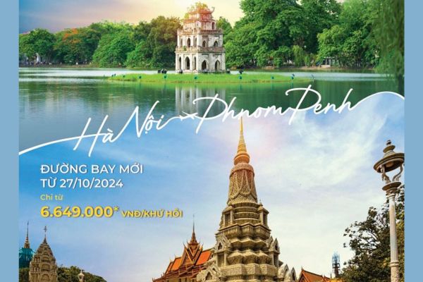 Hà Nội Phnom Penh Vietnam Airlines chính thức mở đường bay mới