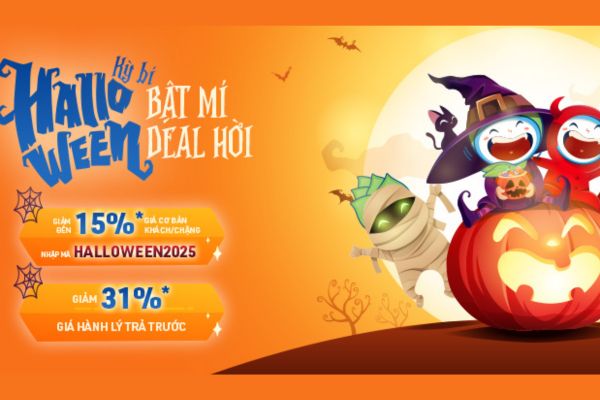 Halloween bay thả ga – Săn vé Bamboo Airways giảm giá cực đã