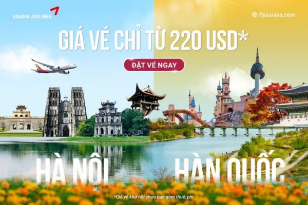 Hàn Quốc tuyệt vời cùng Asiana Airlines dịp Tết 2025