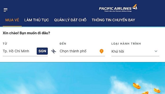 Hướng dẫn cách đặt vé máy bay Pacific Airlines chi tiết nhất