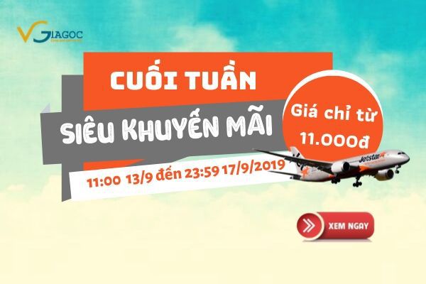 Jetstar bán vé máy bay siêu rẻ 11.000 đồng