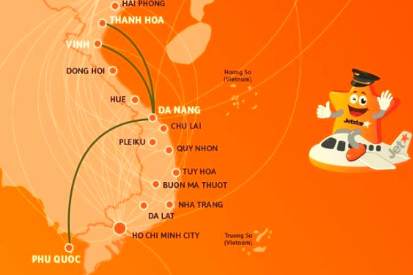 Jetstar mở 3 đường bay mới kết nối Đà Nẵng với Vinh Thanh Hóa Phú Quốc