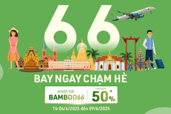 Mở hè rộn ràng với deal bay 6/6 từ Bamboo Airways