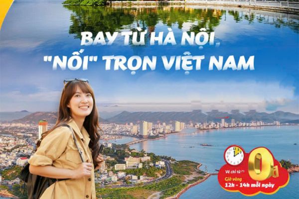Mở rộng đường bay từ Hà Nội Vietjet ưu đãi lớn cho hành trình ba miền