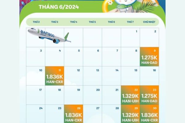 Mùa hè thêm vui bay nhóm giảm ngay 8% cùng Bamboo Airways